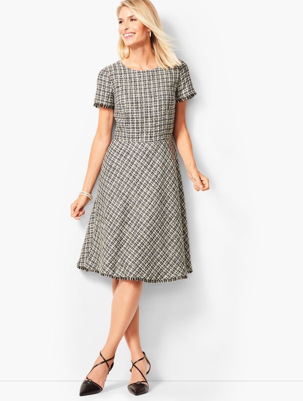 Tweed Fit &amp; Flare Dress