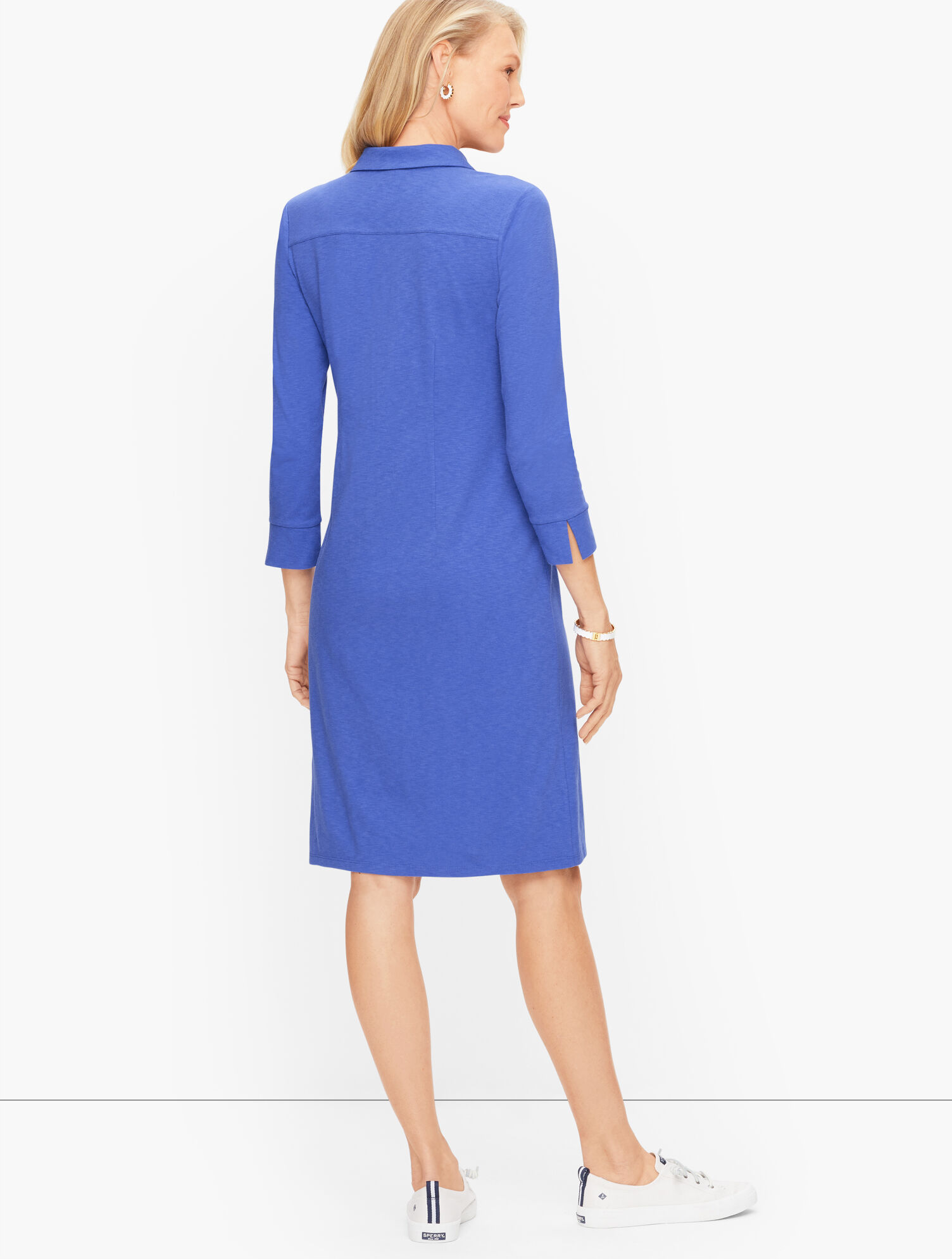 half button shirt dress Lilla P Half Placket Shirt Dress Women's Dress Malibu : XL