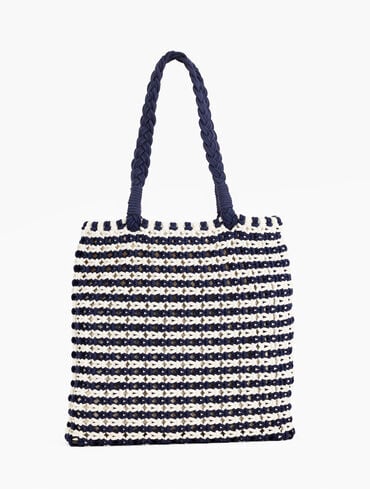 Knotted Cotton Cord Tote