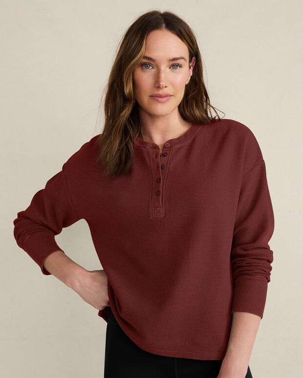 Resti Organic Cotton Waffle Henley