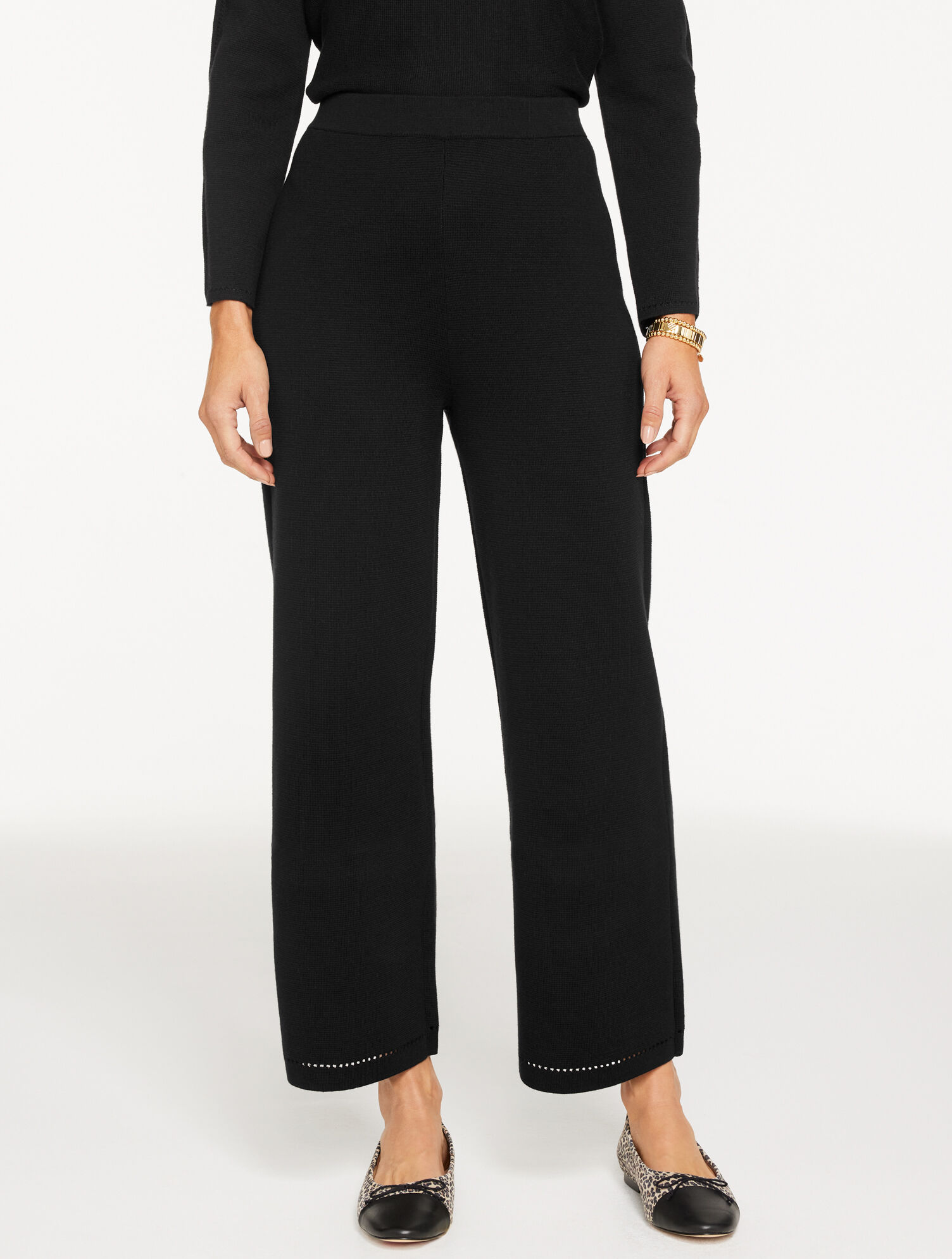 Straight Leg Sweater Studio Pants - image 1