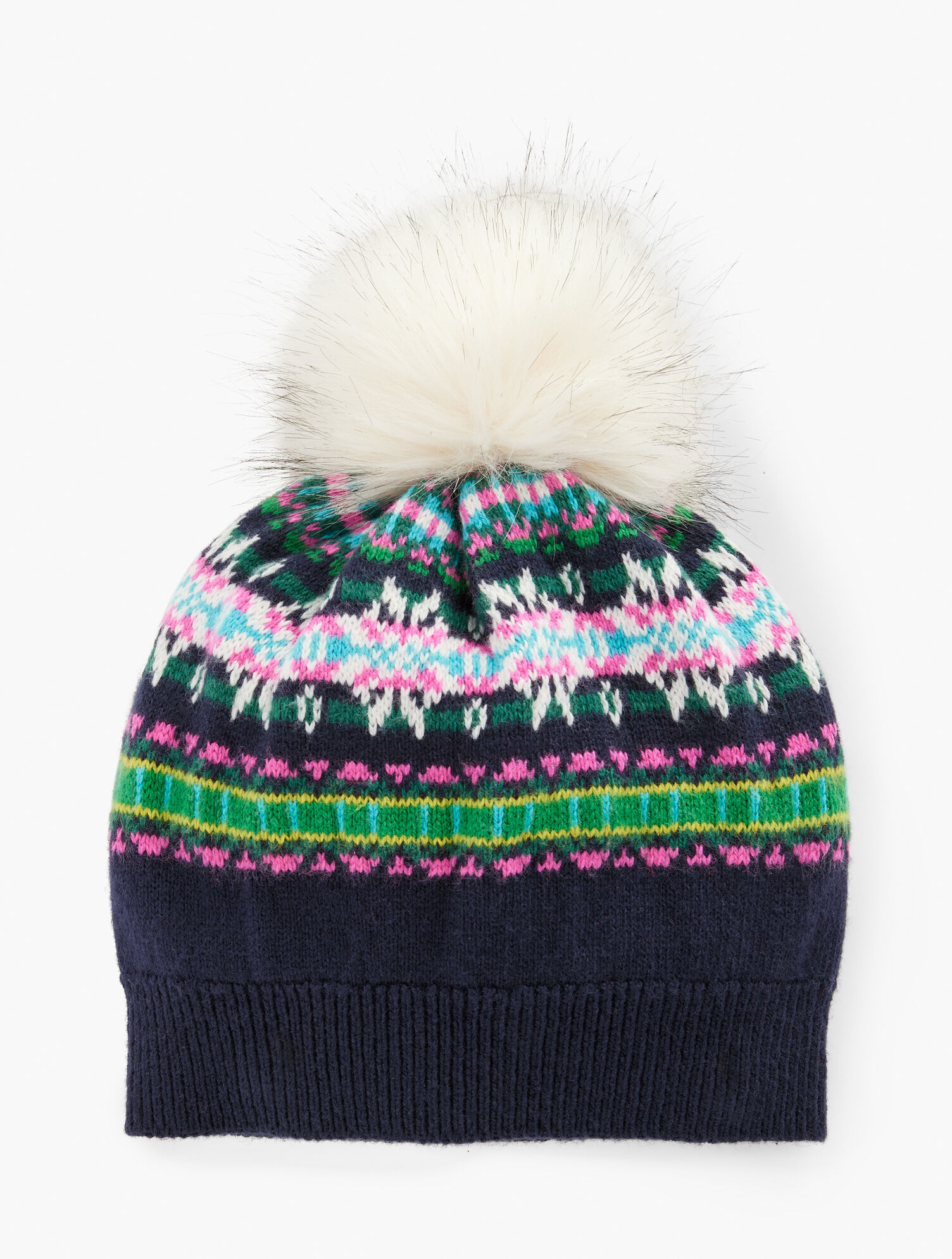 Fair Isle Beanie - Teal main image 0