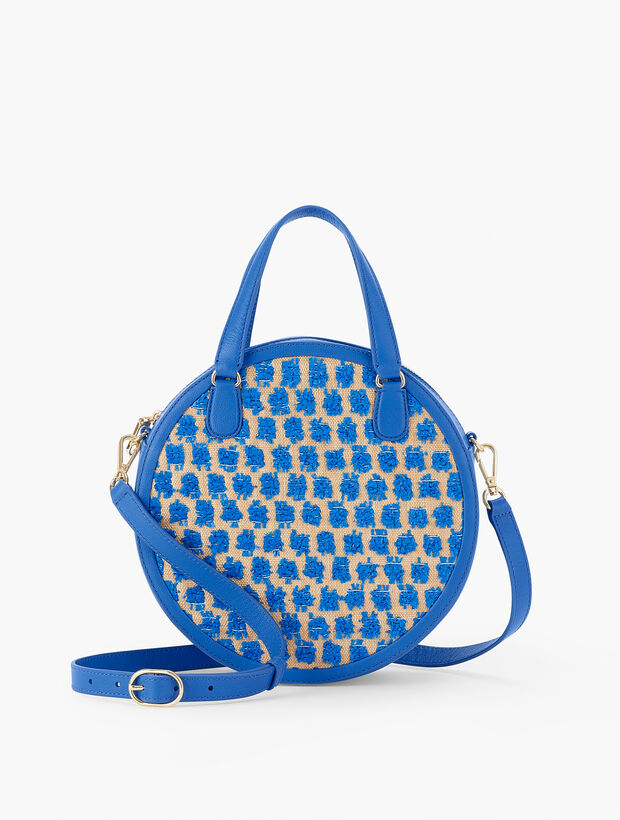 Round Raffia Handbag