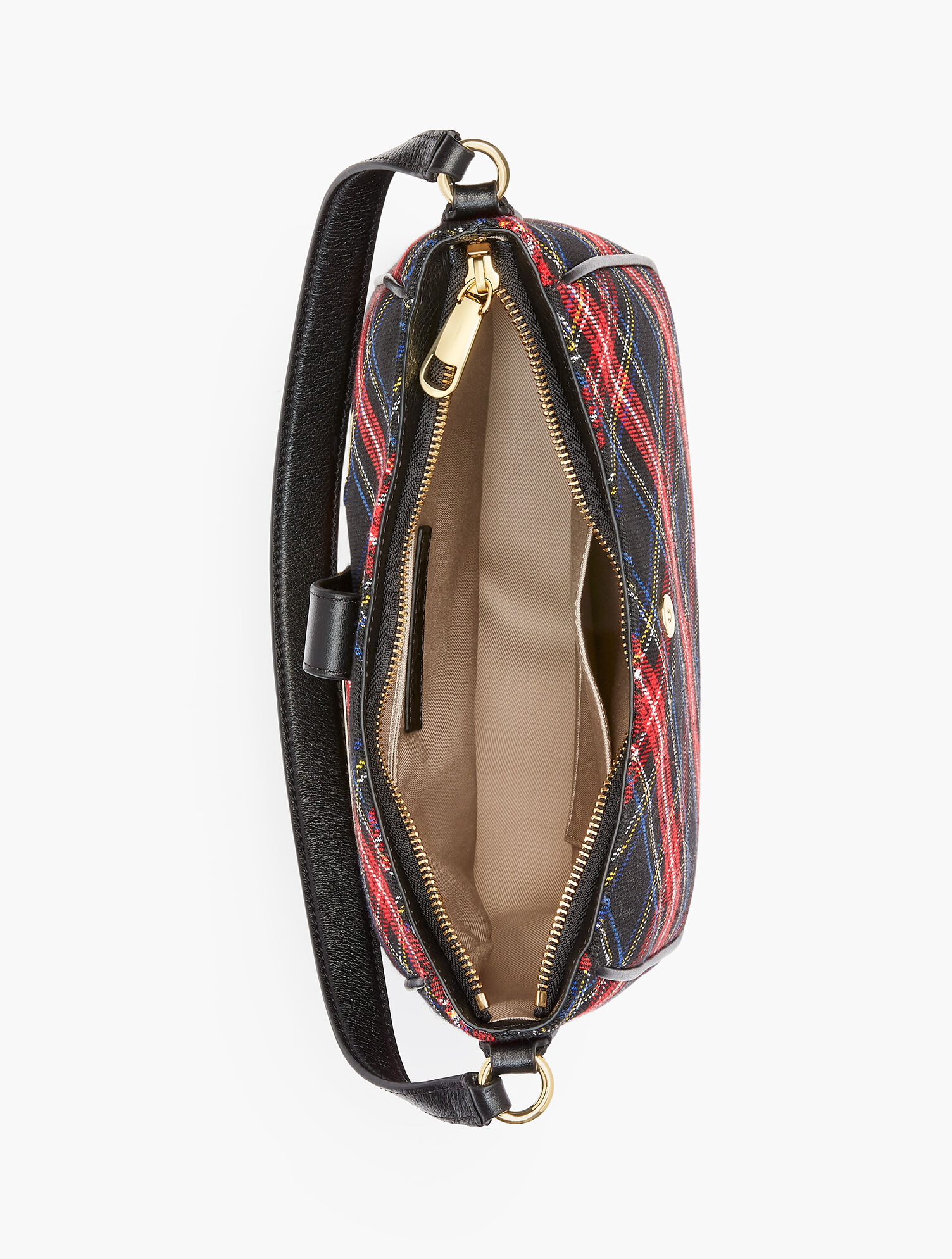 Plaid Hobo Bag