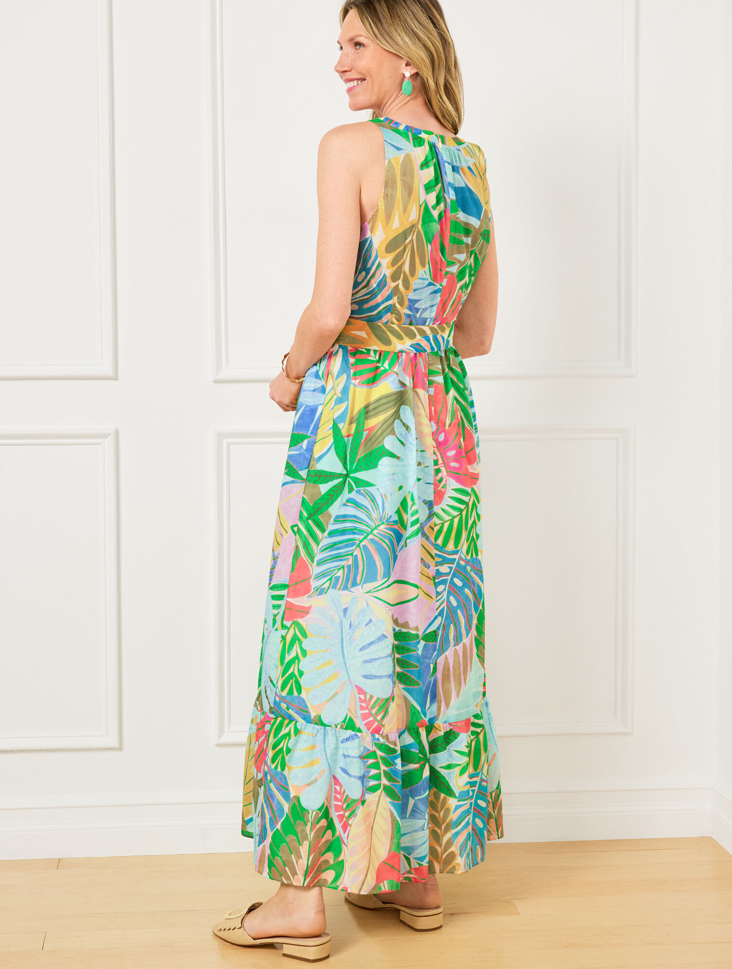 Fit &amp; Flare Dress - Paradise Foliage