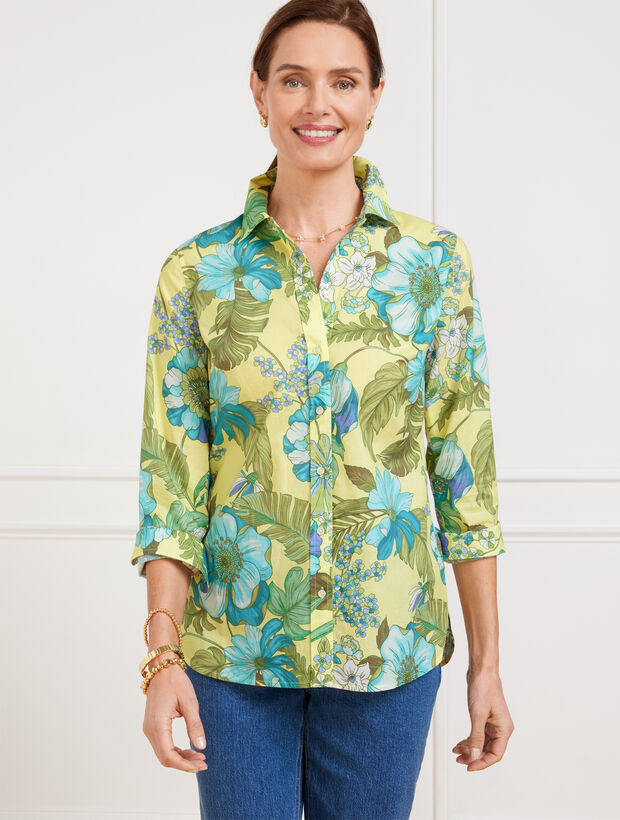 Modern Classic Shirt Gorgeous Botanical Talbots