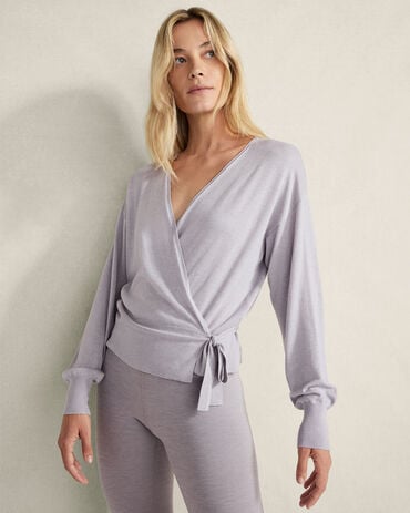 Off-Duty Wrap Sweater