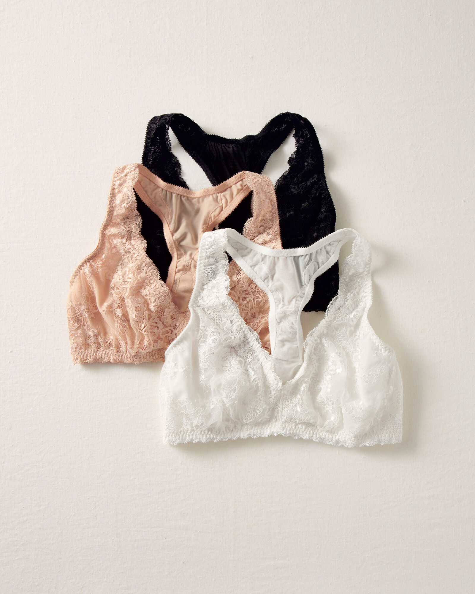 Lace Racer Stretch Lace Racerback Bralette | Talbots