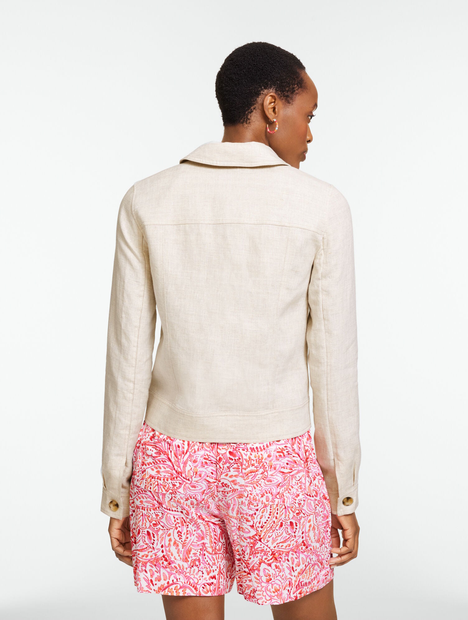 Classic Linen Short Jacket