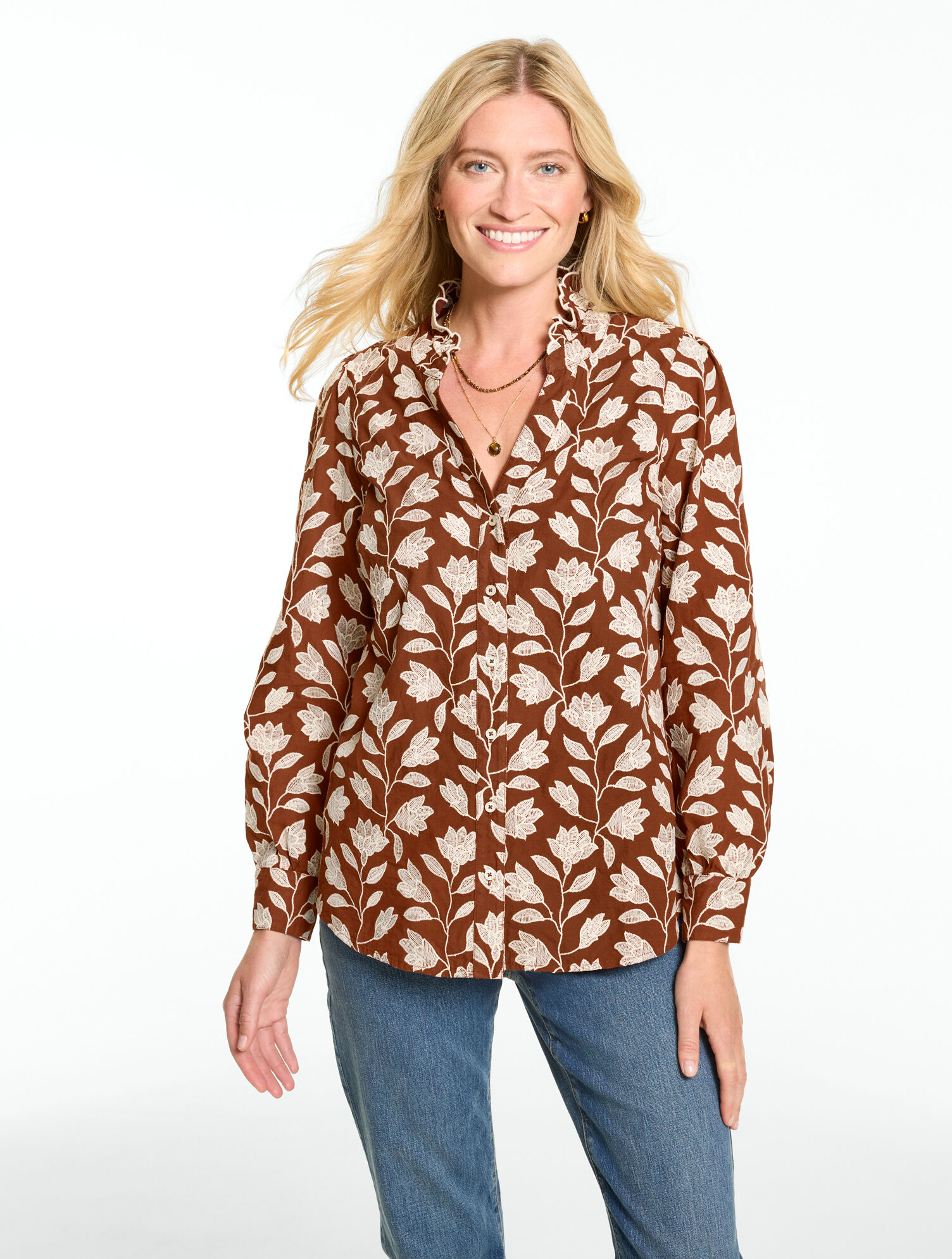 Ruffle Top - Cluny Floral