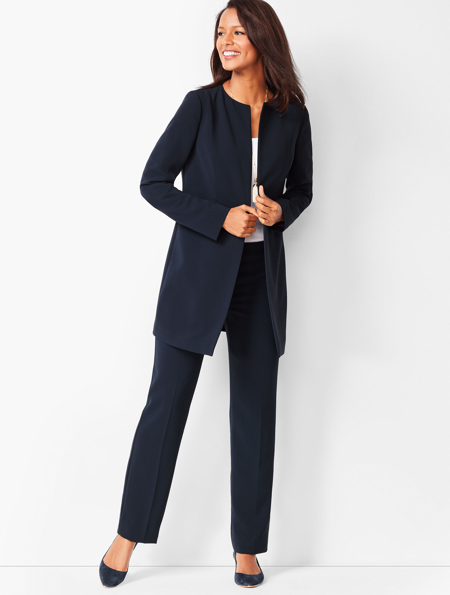 Easy Travel Open-Front Topper | Talbots