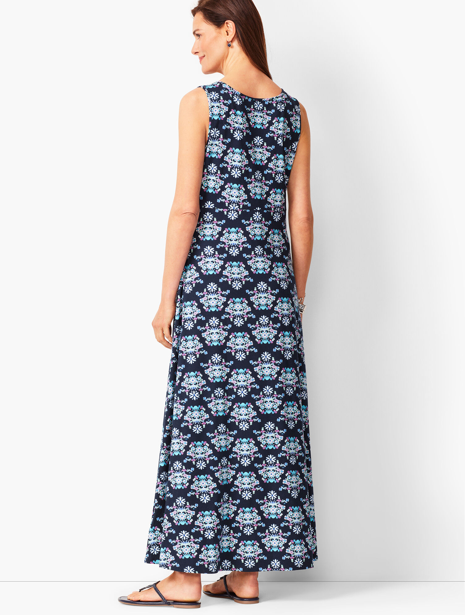 Knit Jersey Maxi Dress - Floral