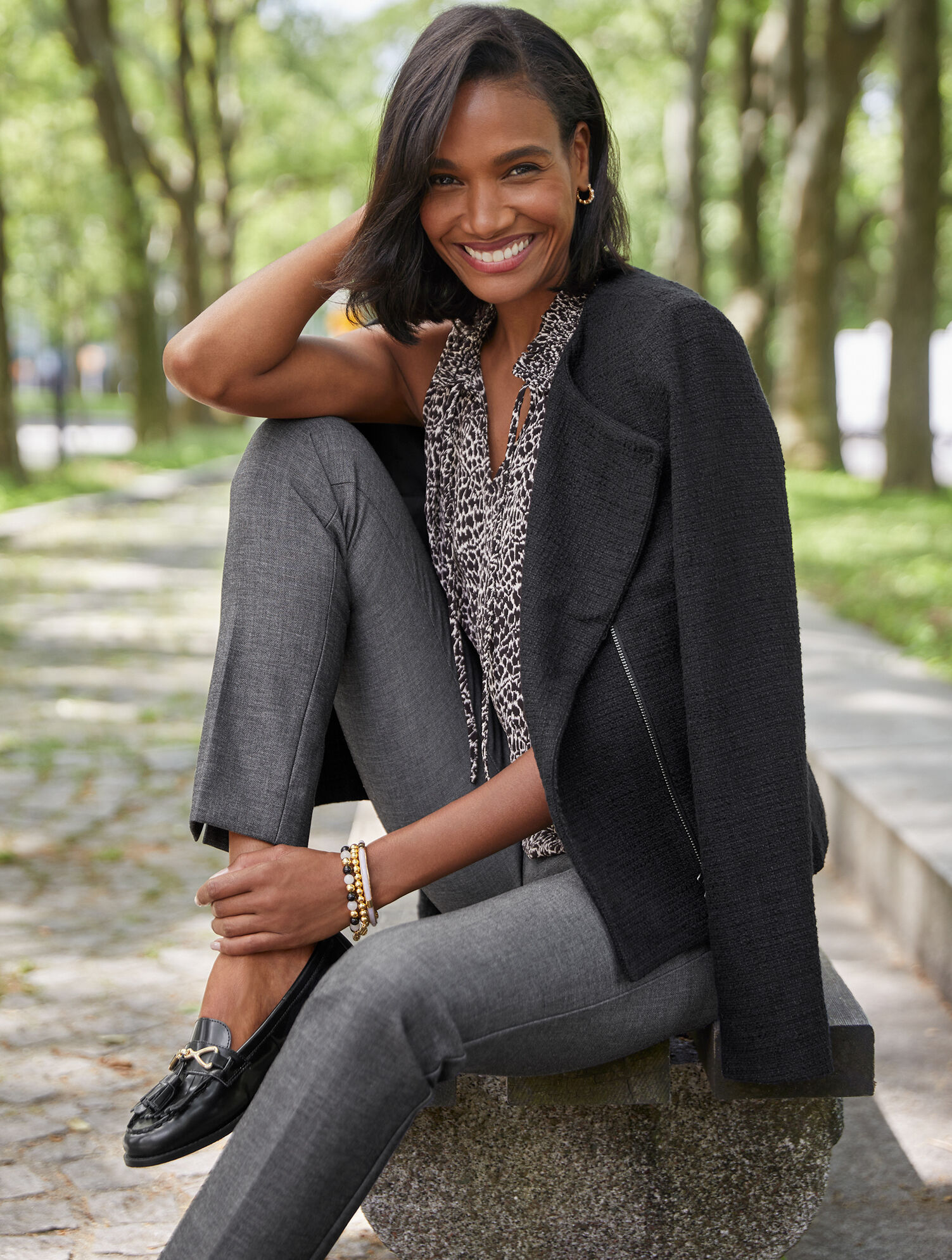 Talbots Chatham Ankle Pants - Sharkskin