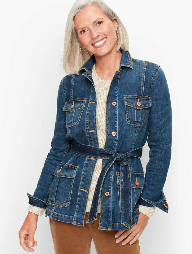 Tie Waist Jean Jacket - La Vie Wash