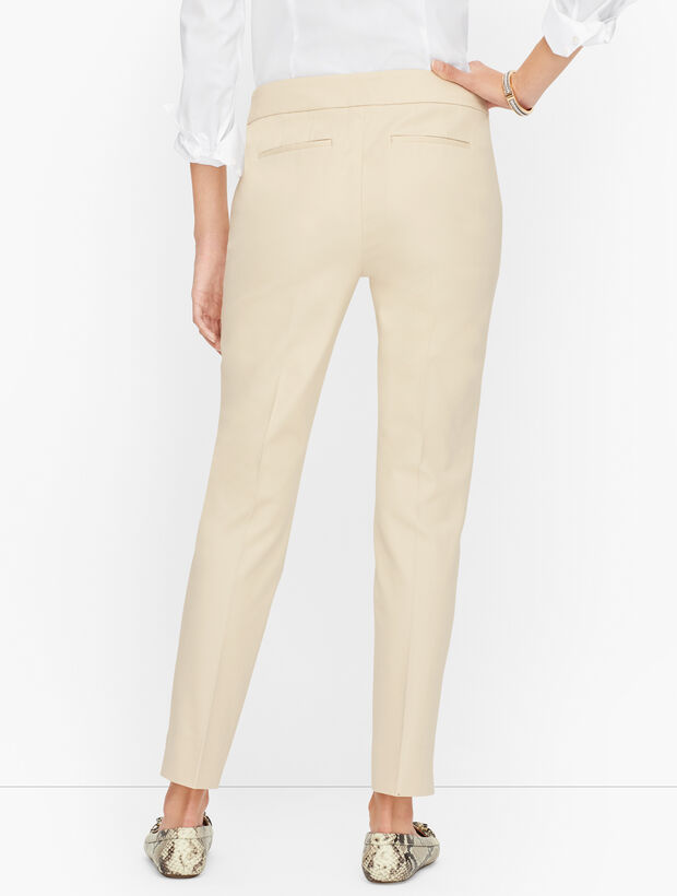 Plus Exclusive Talbots Chatham Fly Front Ankle Pants - Solid Curvy Fit