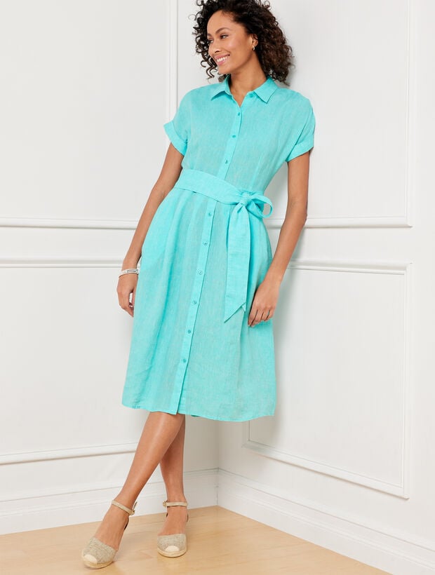 The Sutton Shirtdress - Cross Dye Linen