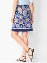 Floral Paisley Canvas A-Line Skirt