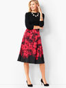 Floral Pleated Skirt 