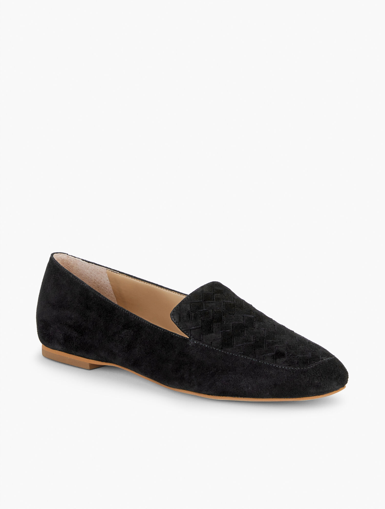 Stella Woven Suede Loafers
