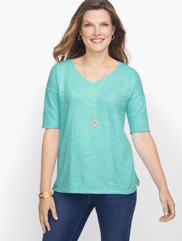 V-Neck Tee - Solid