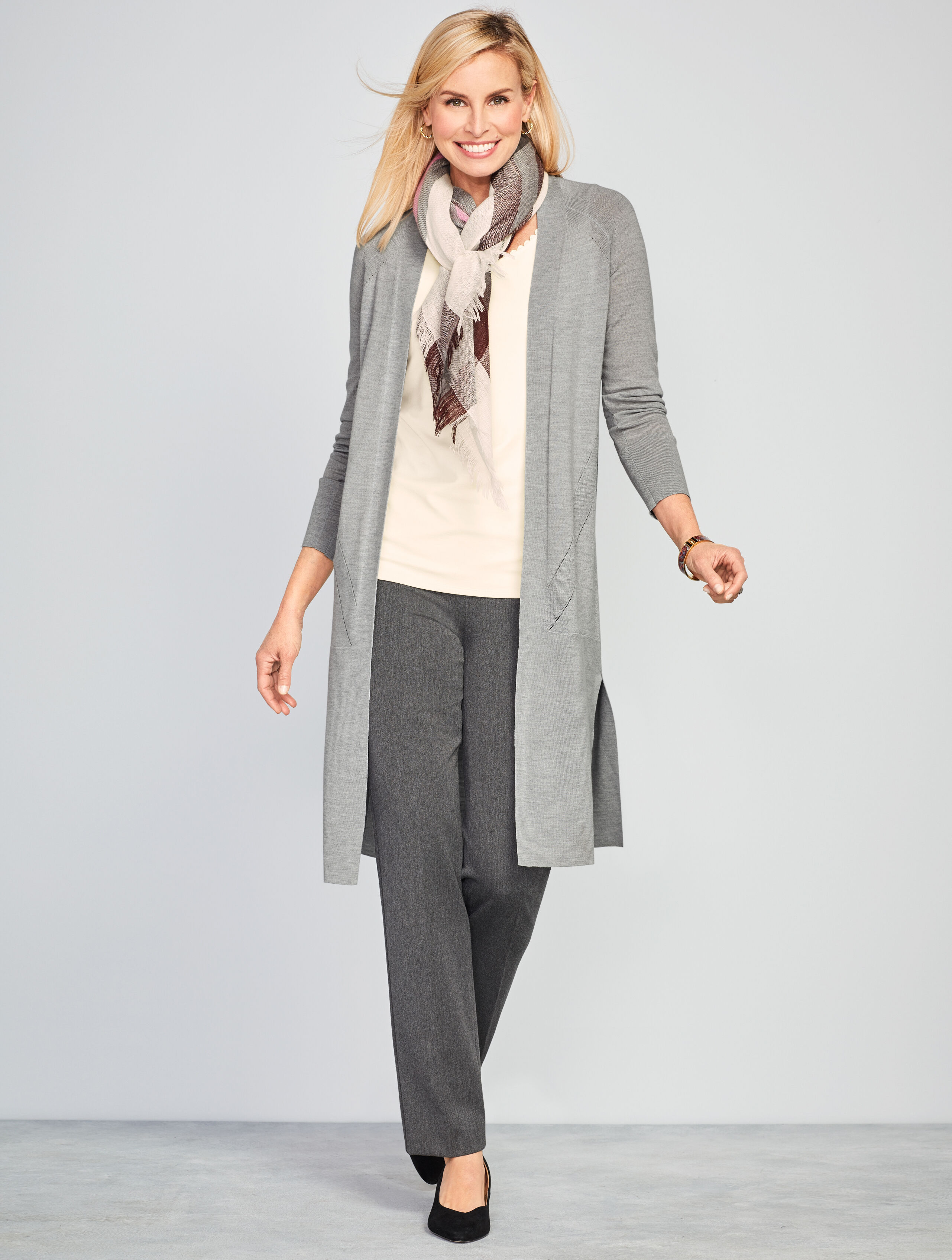 Merino Wool Long No-Close Duster