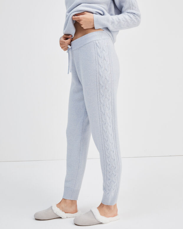 Cashmere Cable Knit Joggers