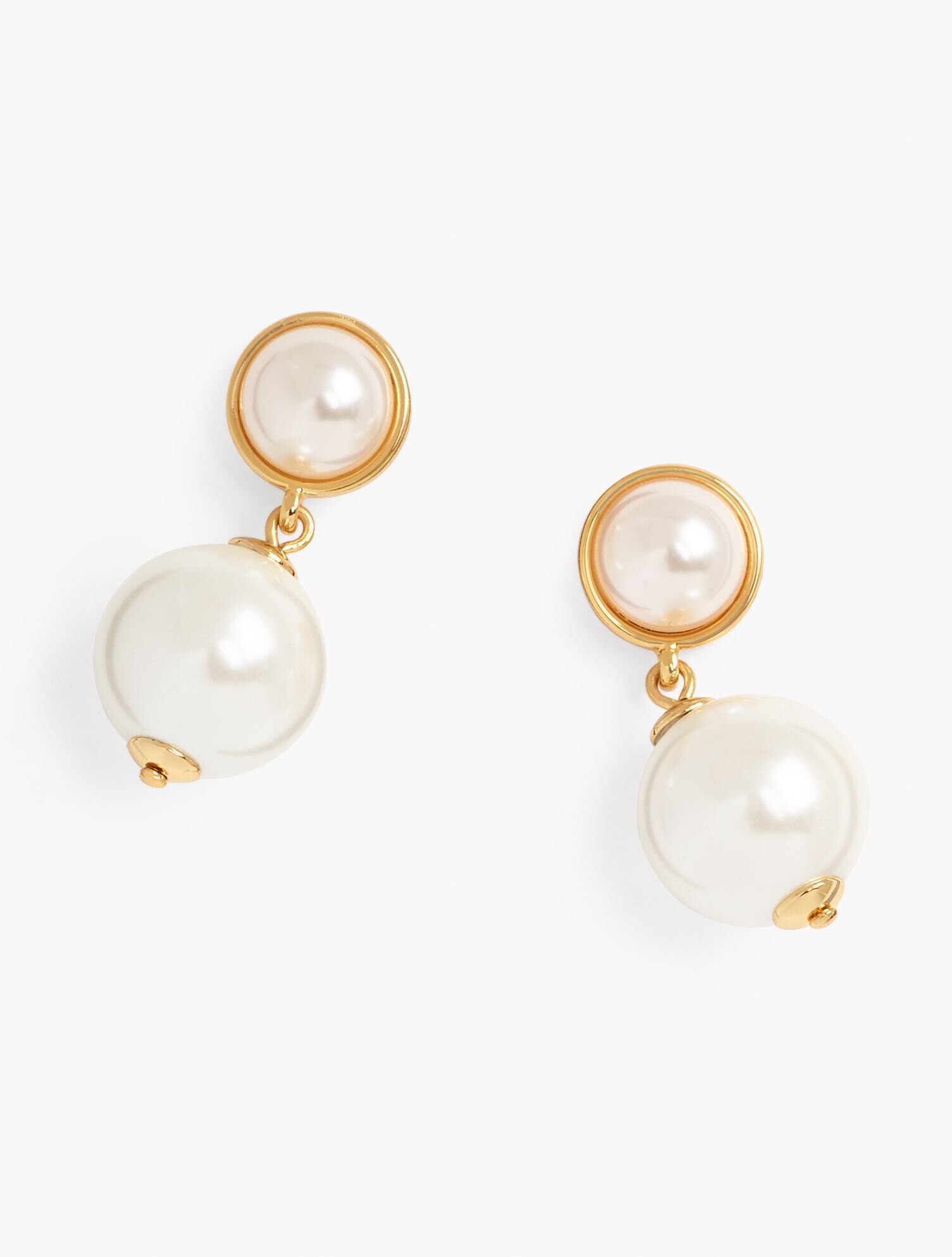 Classic Double Pearl Earrings