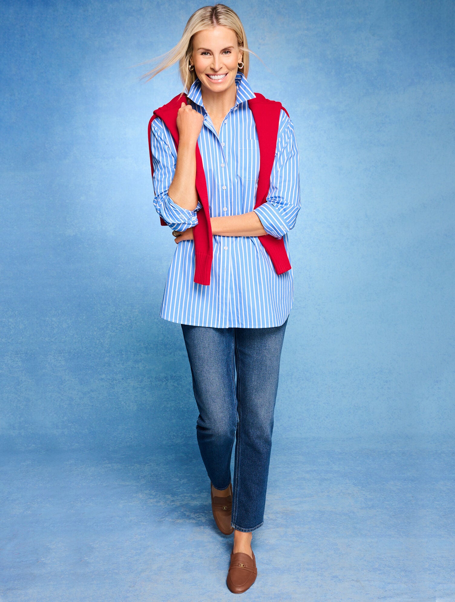Everyday Relaxed Shirt - Sailor Stripe