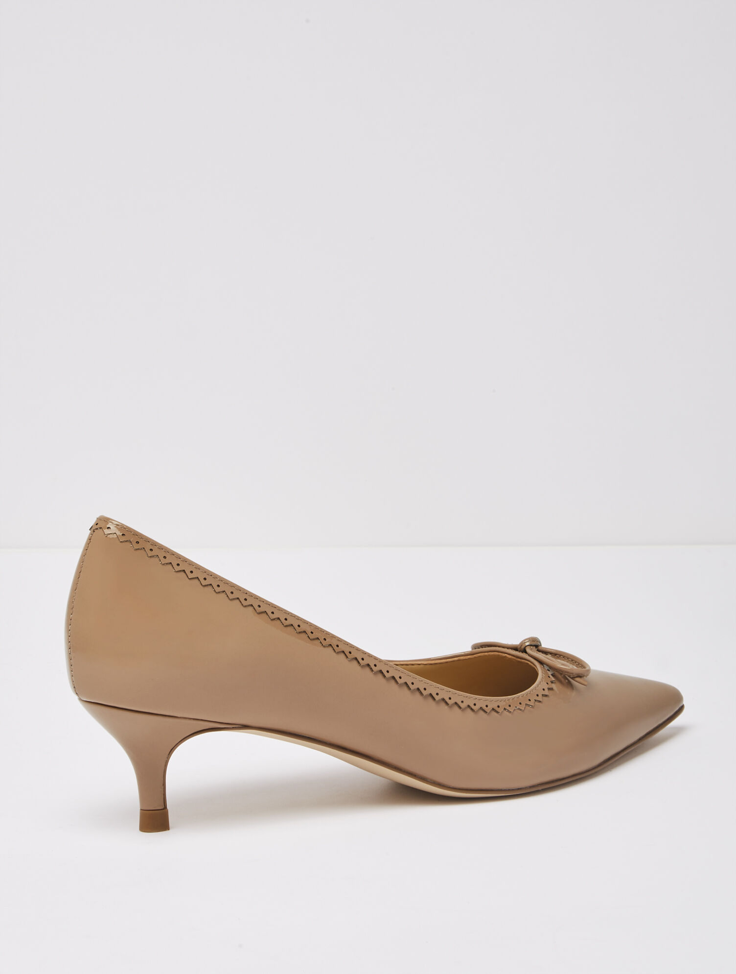 Sylvie Patent Leather Kitten Heel Pumps - Keyhole Detail | Talbots Sylvie Patent Leather Kitten Heel Pumps - Keyhole Detail | Talbots