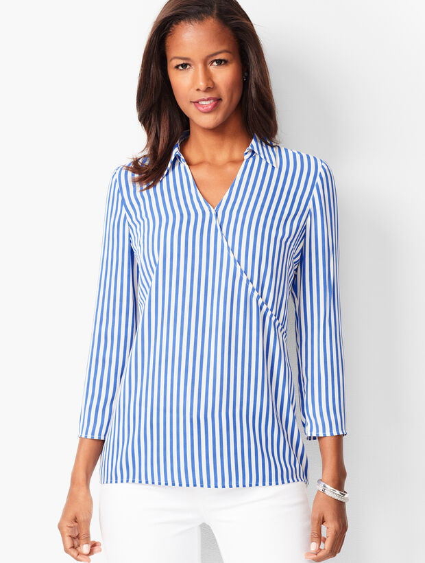 Faux-Wrap Top