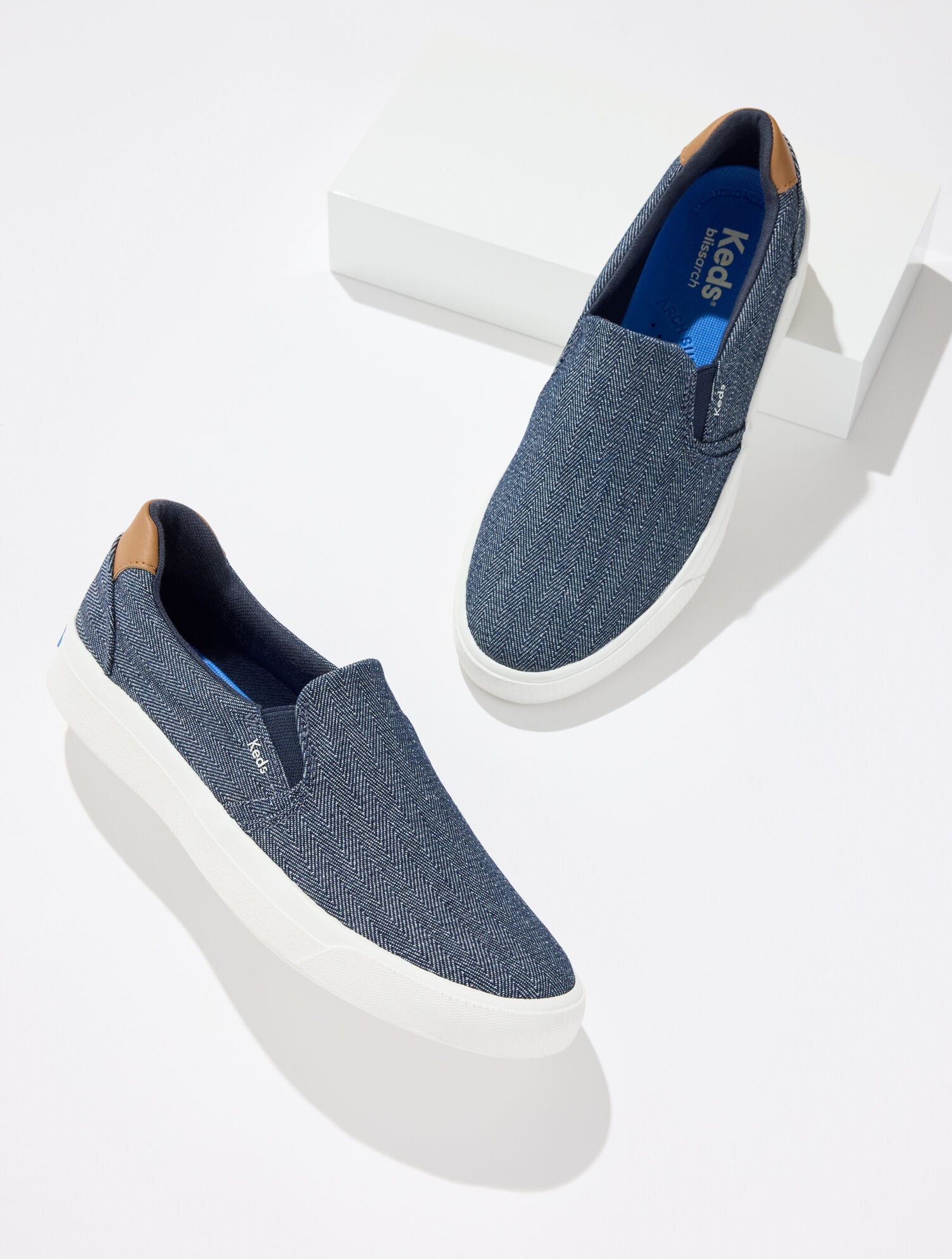 Keds&reg; Chambray Pursuit Slip-On Sneakers