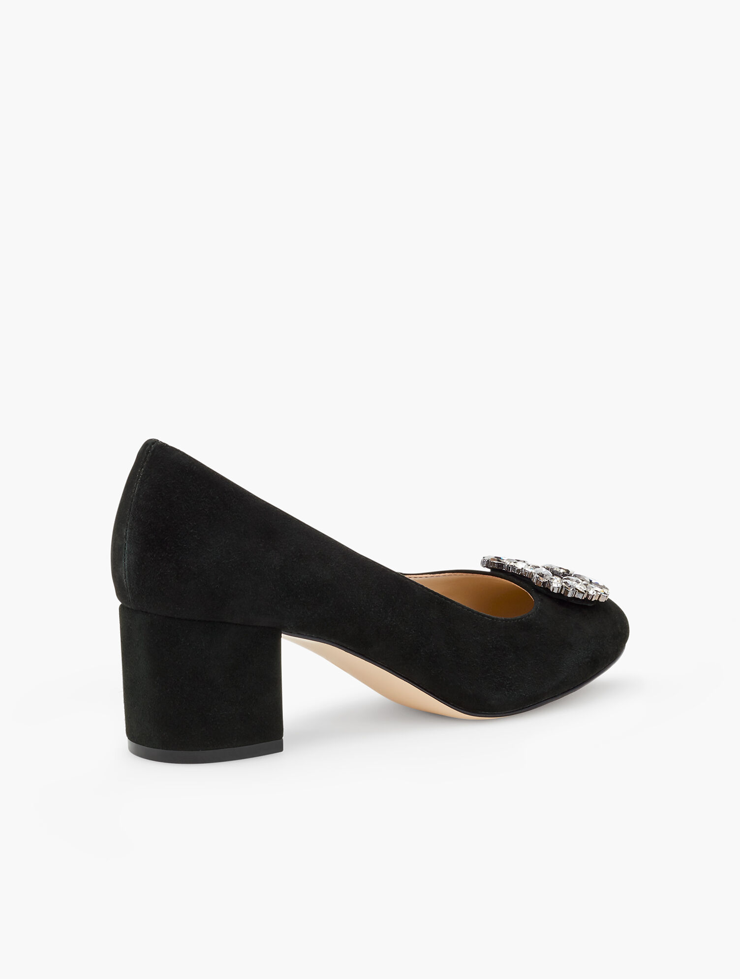 Isa Block Heel Pumps - Embellished