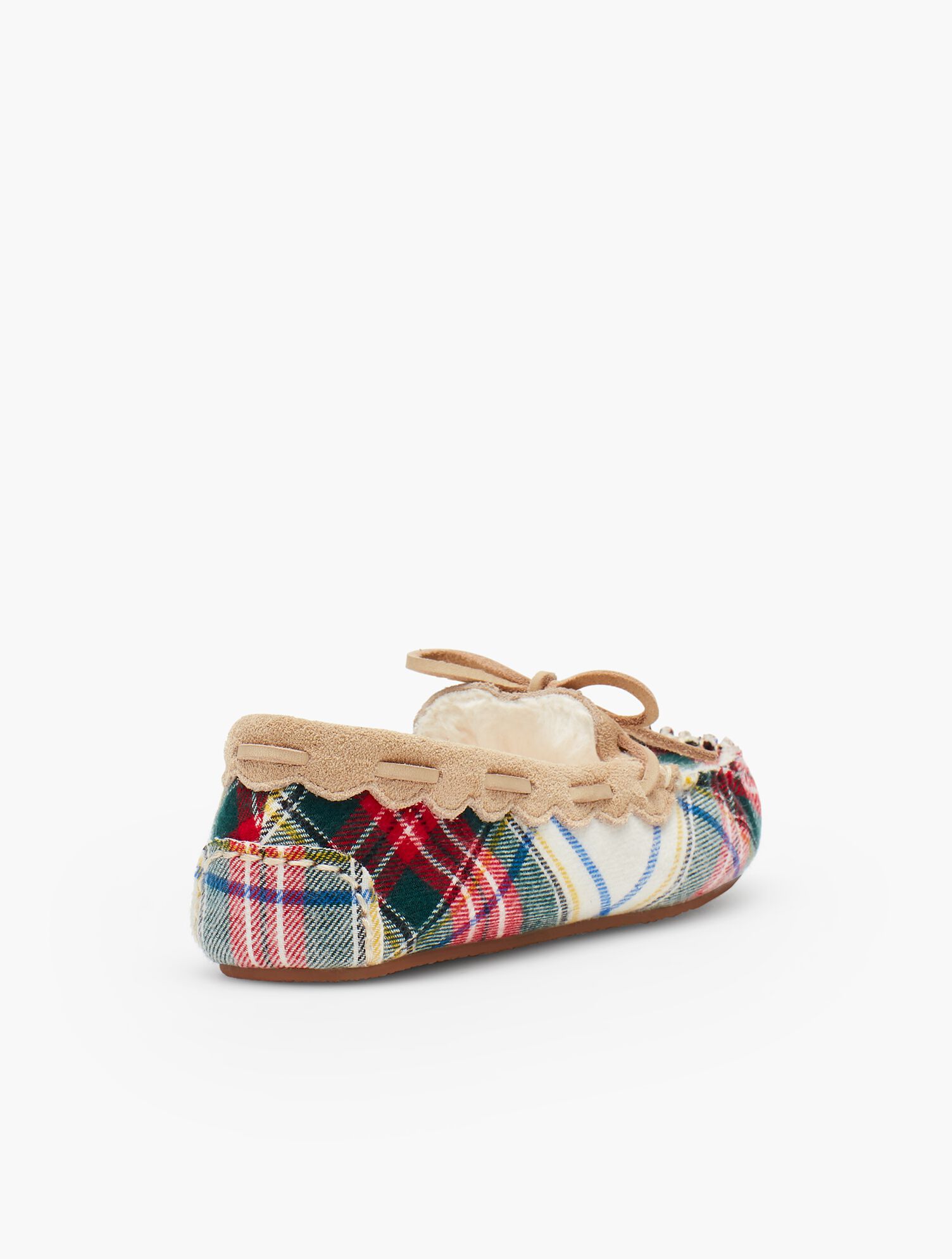 Ruby Moccasin Slippers - Tartan Plaid