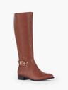 Tish Soft Pebbled Leather Riding Boots