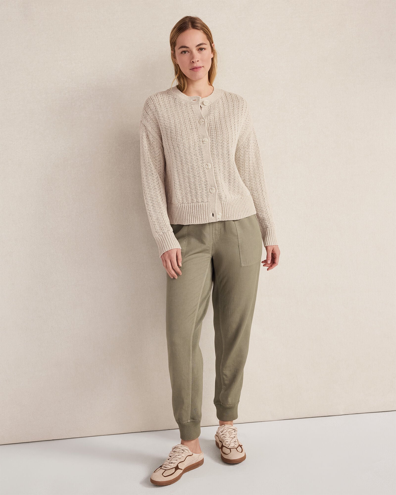 Linen Tape Yarn Cardigan