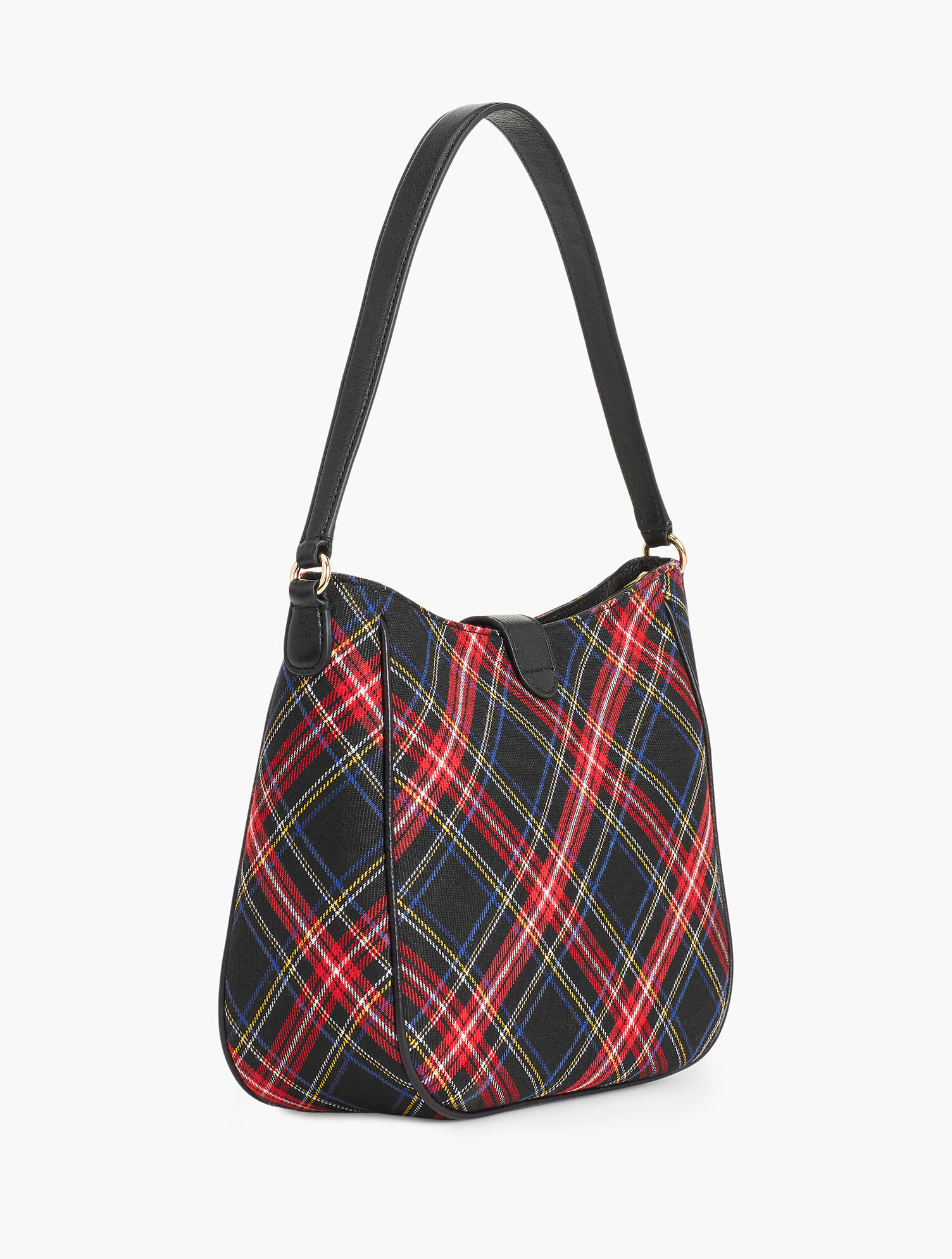 Plaid Hobo Bag
