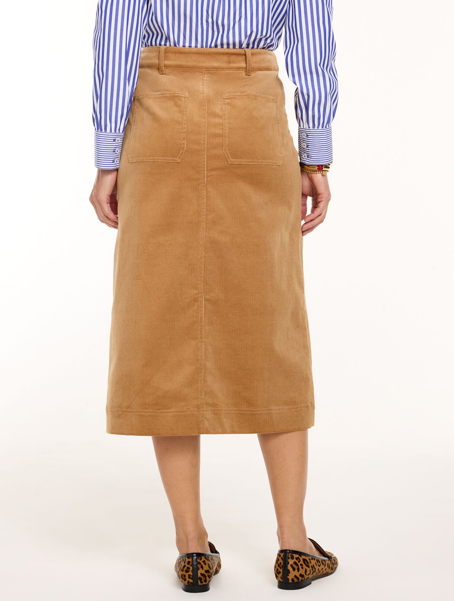 Corduroy Midi Skirt