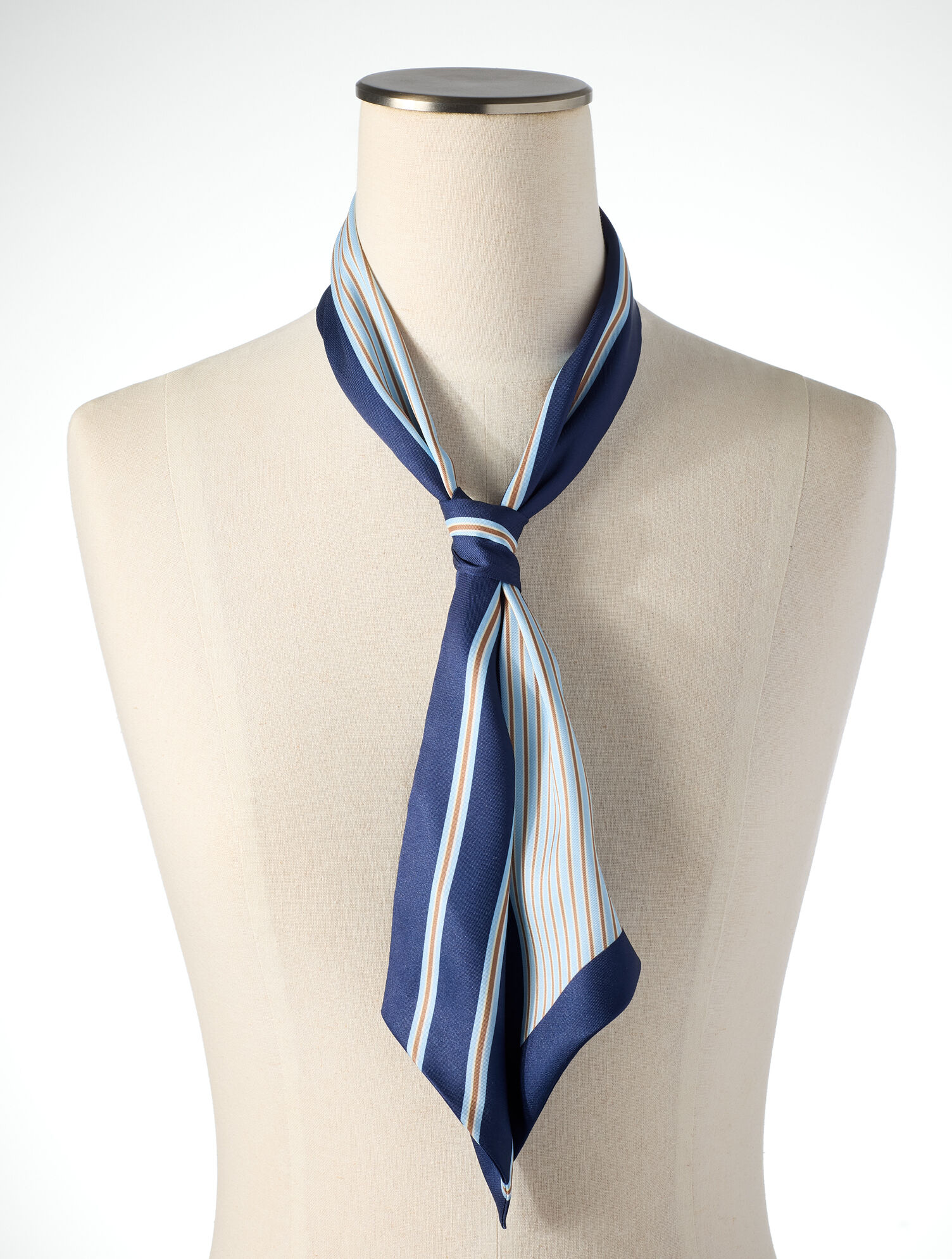 Poised Stripe Skinny Scarf