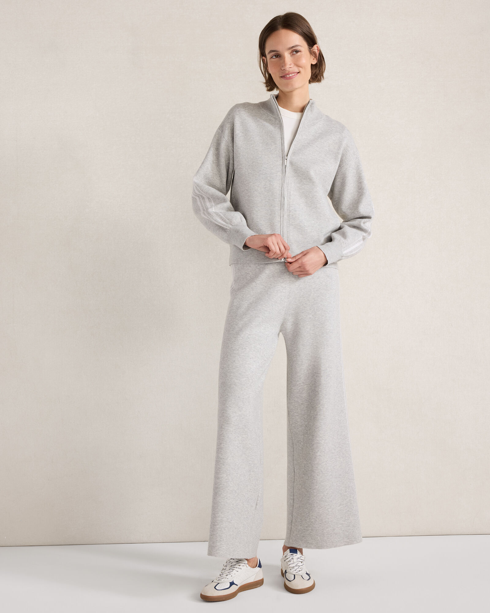 Side Stripe Wide Leg Pants