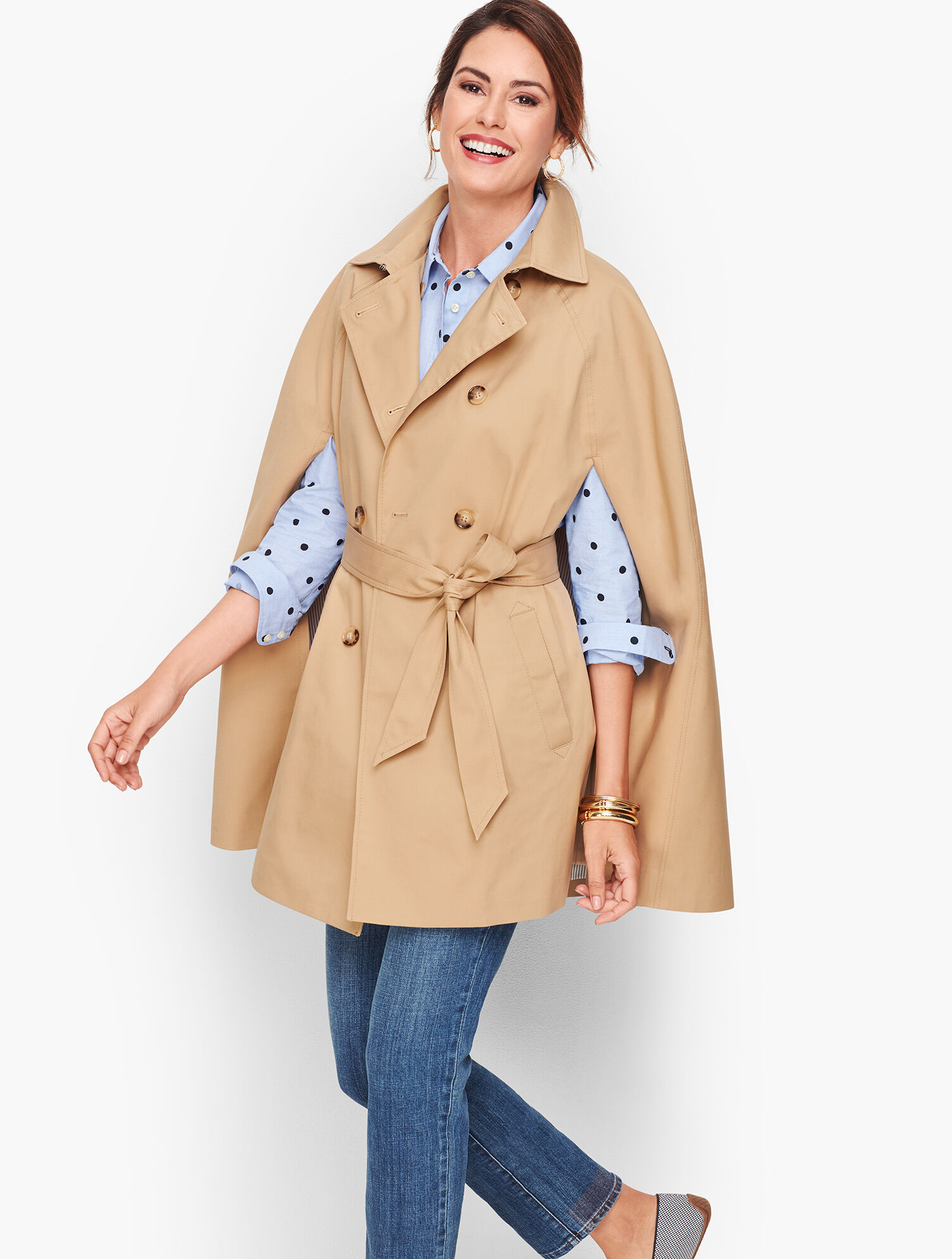 Riu 2way cape trench coat 新品 Riu 2way cape trench coat
