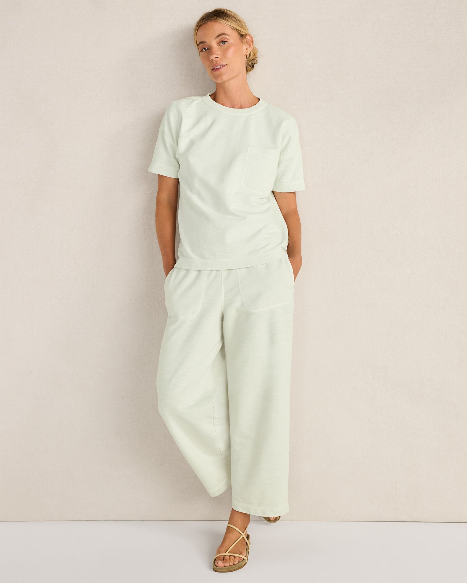 Garment-Dyed Organic Cotton Slub Terry Tee