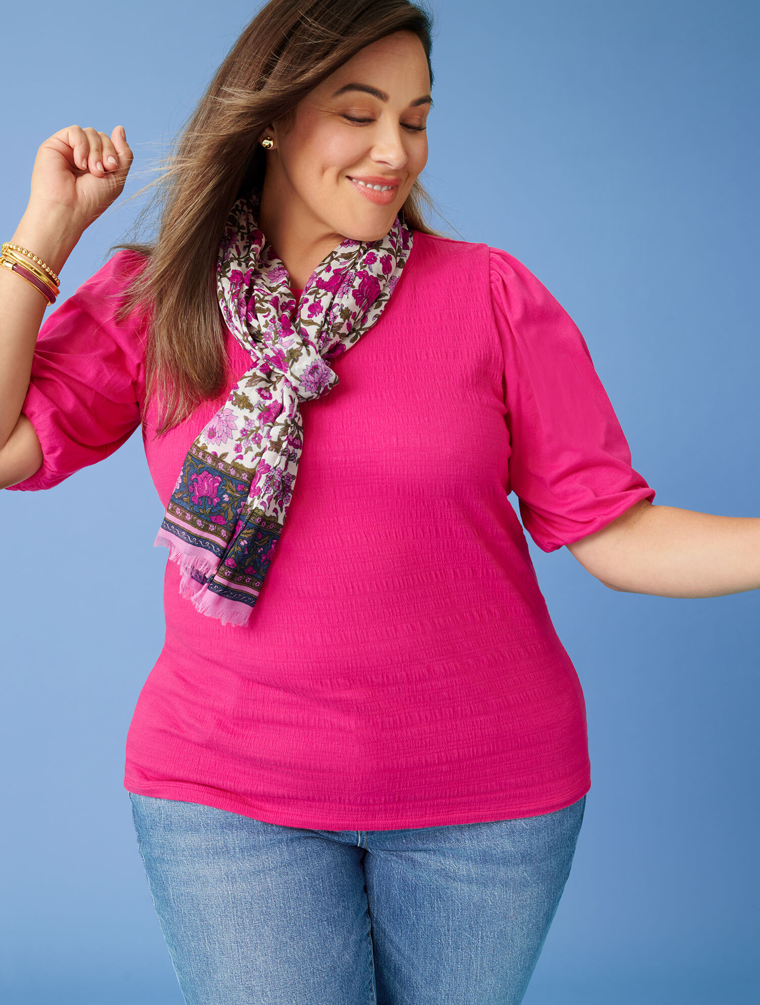 Pucker Knit Top | Talbots