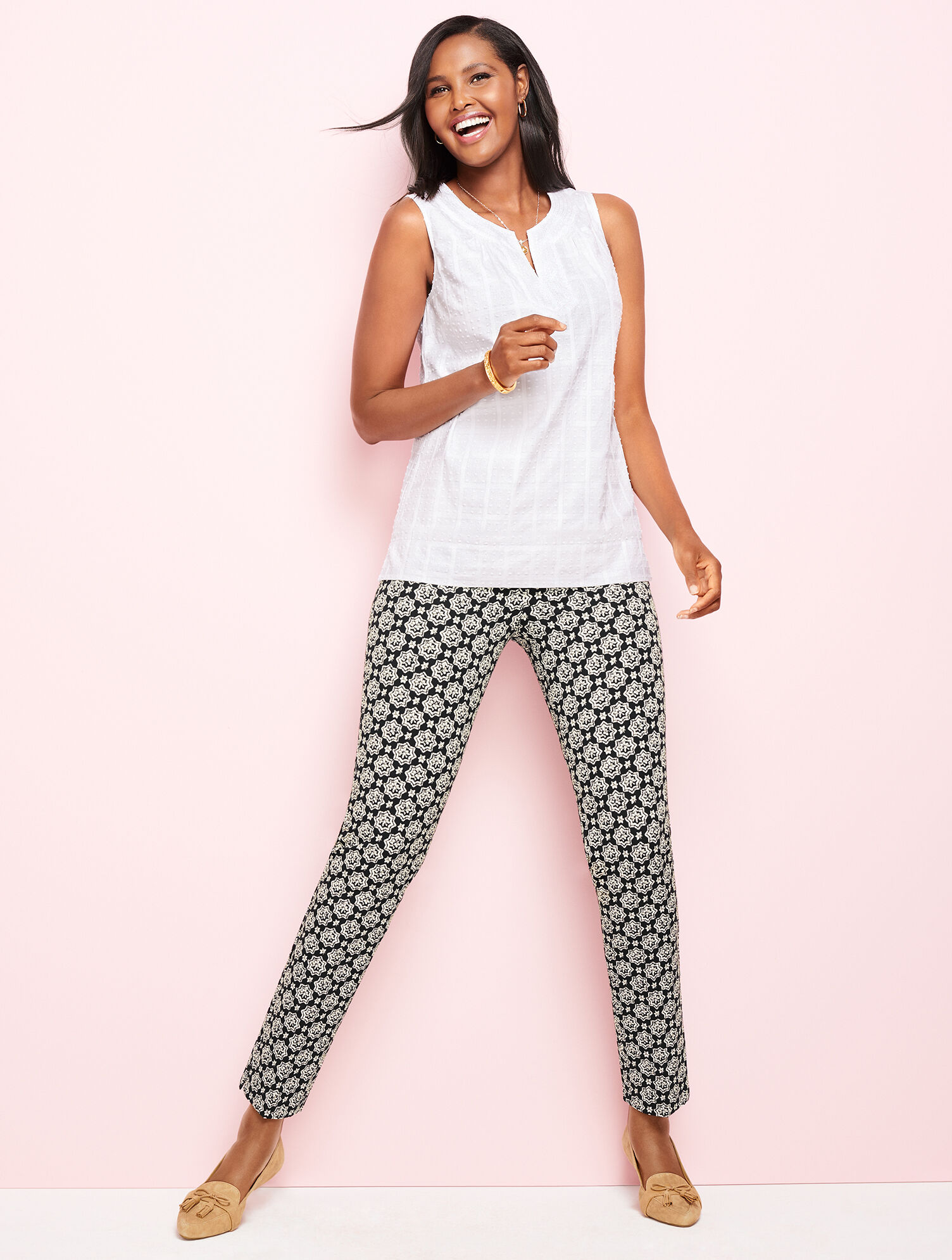 Talbots Chatham Ankle Pants - Medallion