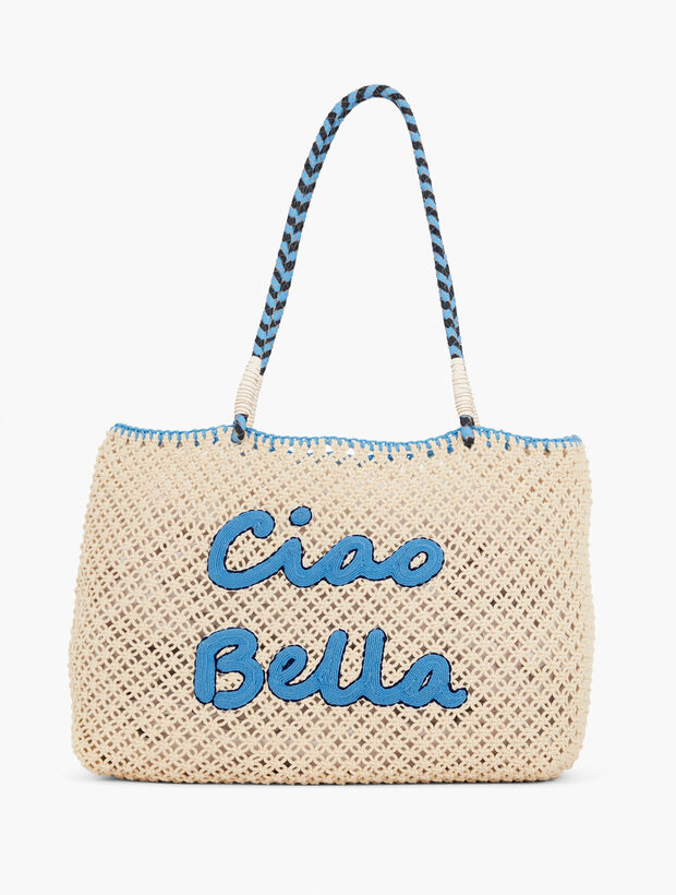 Ciao Bella Knotted Rope Soft Beach Tote