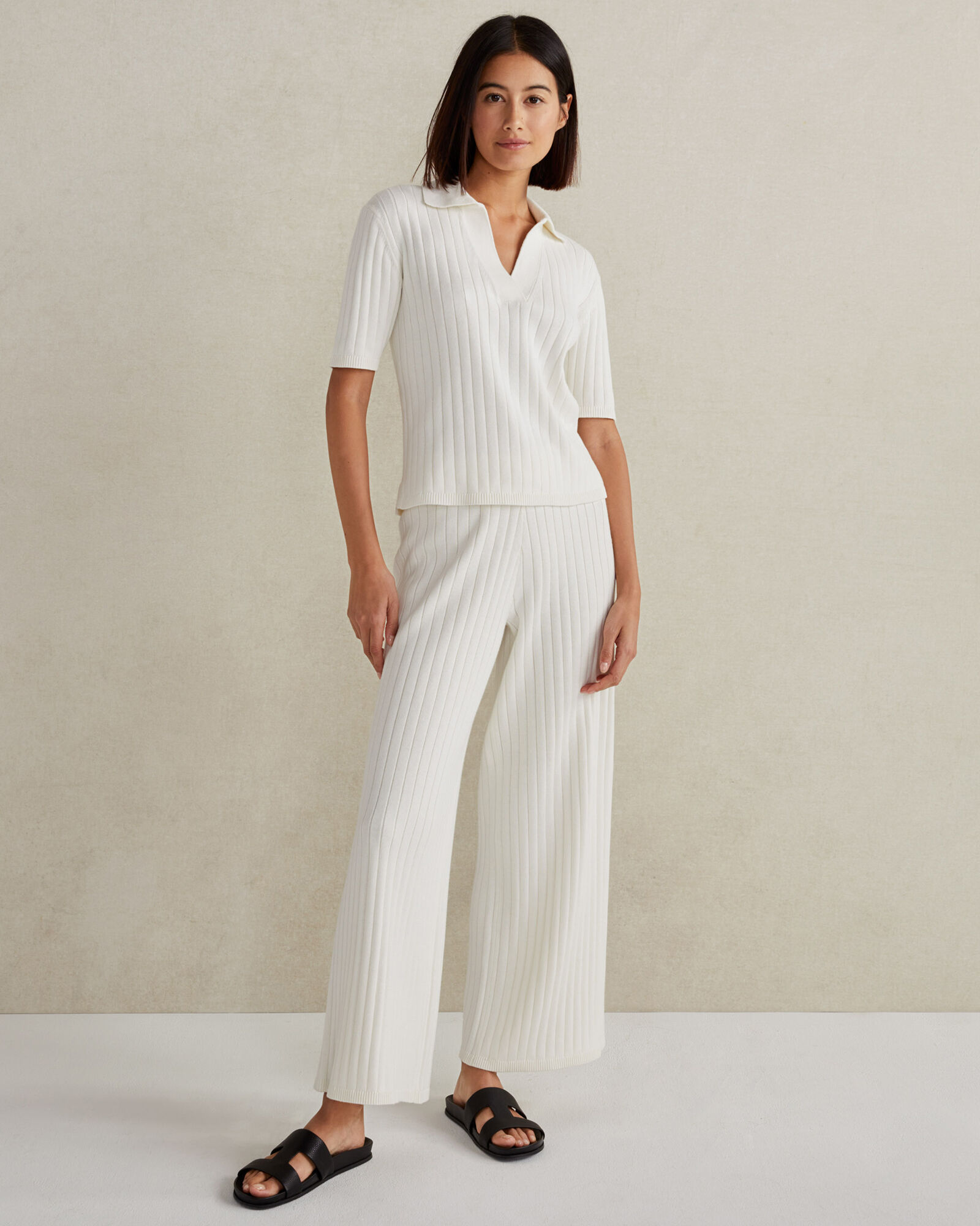 Organic Cotton Wide Rib Pants | Haven Well Within