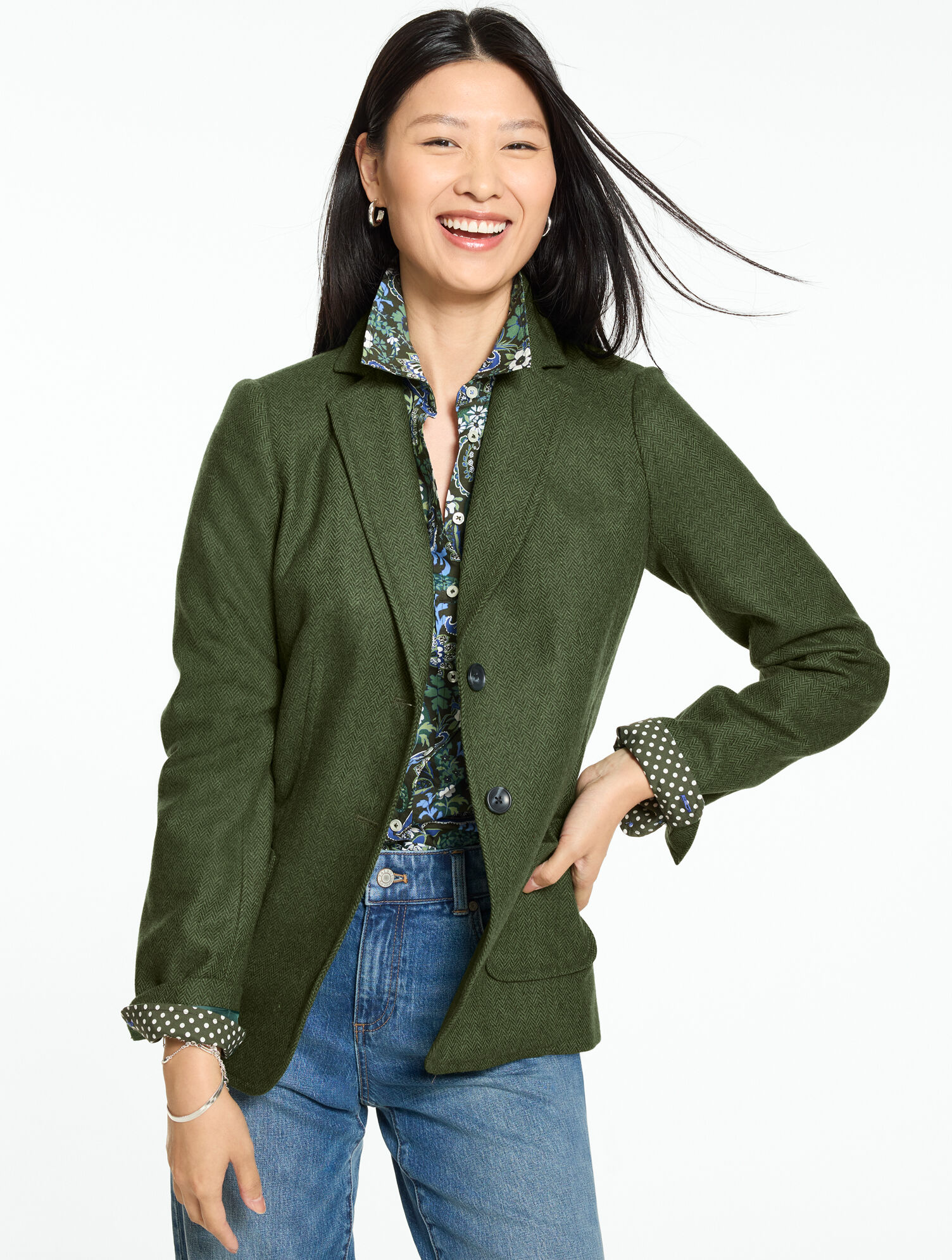 Classic Shetland Blazer - Herringbone