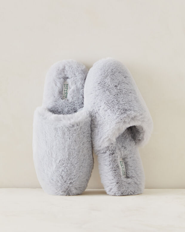 Faux Fur Slippers | Haven Well Within