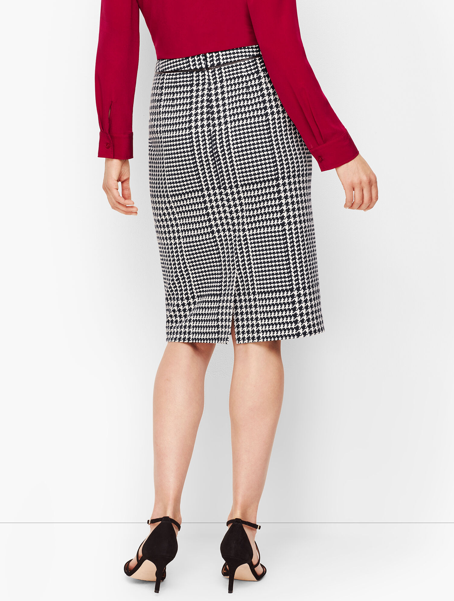 Jacquard Pencil Skirt