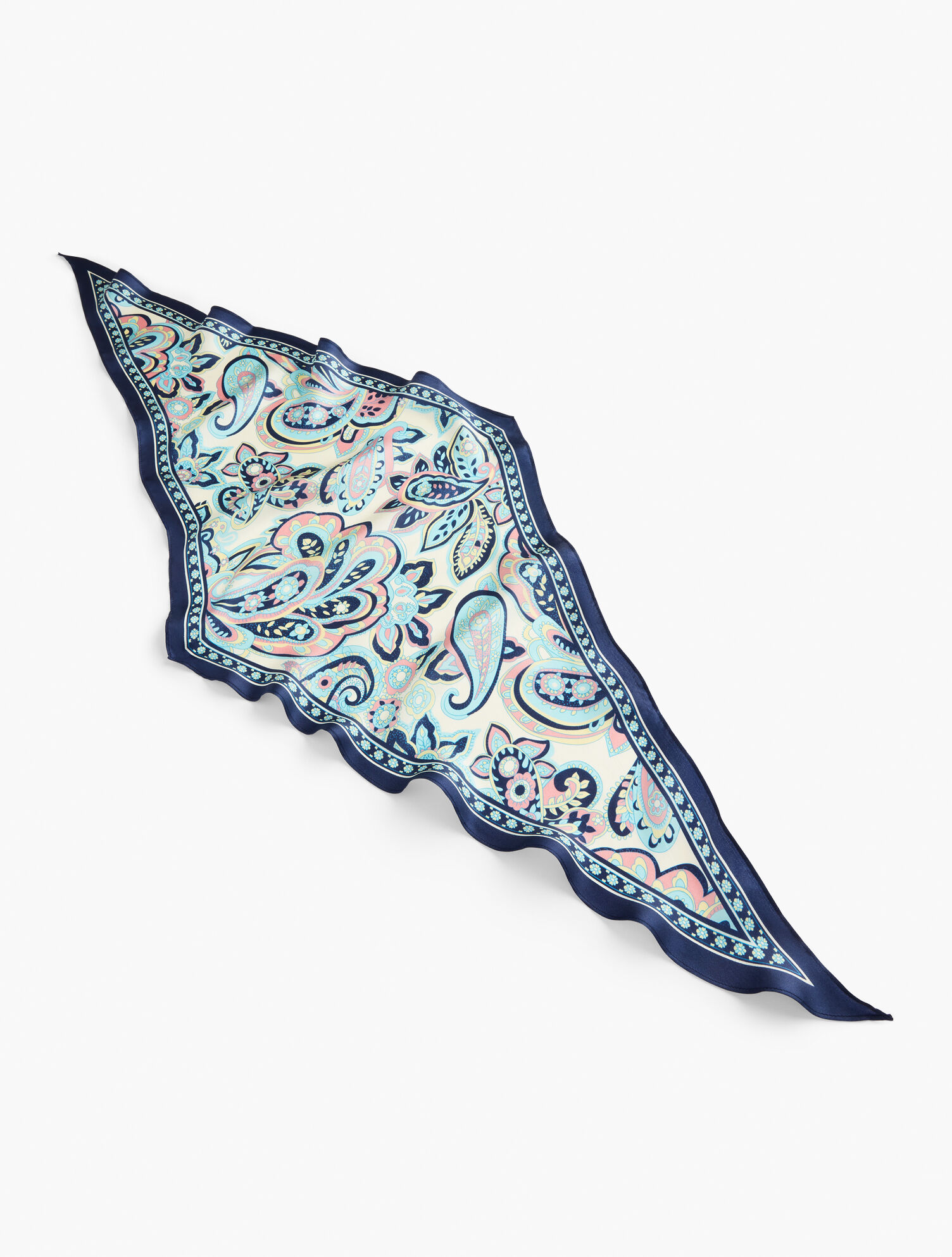 Paisley Diamond Silk Scarf