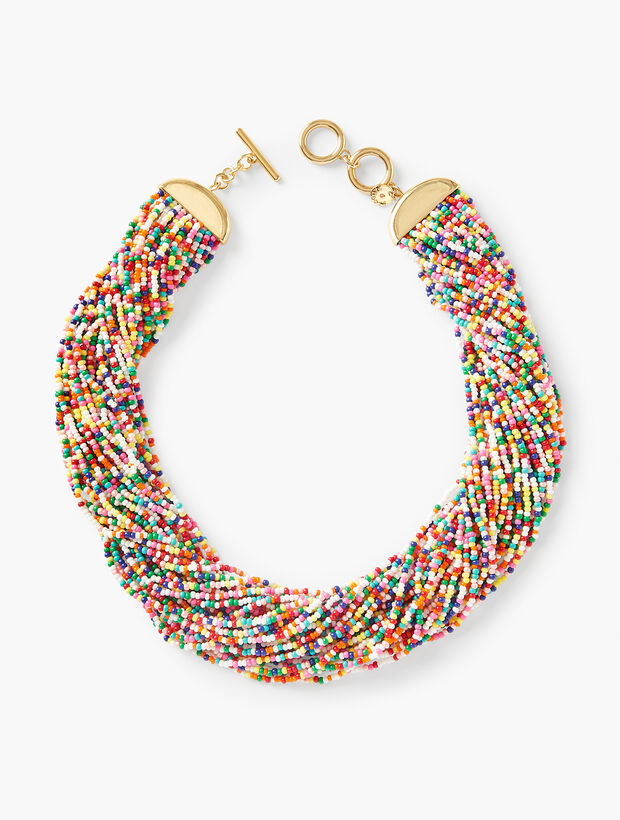 Colorful Seeded Torsade Necklace